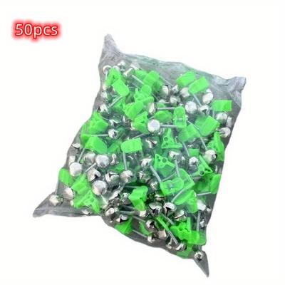 TEMU 25/50pcs Rod Bell With Dual Alarm, Stainless Steel Night Fishing Bells, Anti-slip Design To Prevent Fish Falling, Father's Day And Outdoor Gear Image