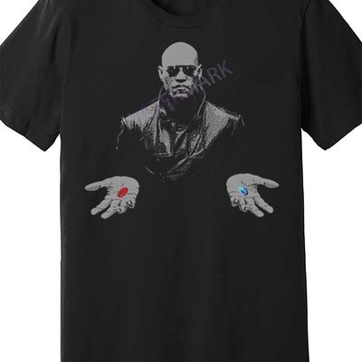 TEMU Morpheus Or Graphic T-shirt - 100% Cotton 180gsm Unisex Casual Tee, Regular Fit Short Sleeve Round Neck, Machine Washable For , Apparel | Tee | Knitted Texture Image
