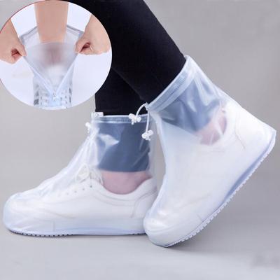 TEMU 1 Pair Of Waterproof Shoe Covers - Non-slip, Rain Protectors With Zipper, Reusable Silicone Footwear Covers For Men And Women, Rain Gear | Zippered Footwear | Footwear Image