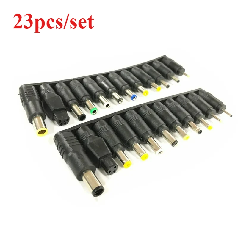 1 satz/23 stücke DC Power Adapter Tipps Stecker Kits 5,5 MM * 2,1 MM für Laptop Ladegerät interface Netzteil Stecker Jack Sets Image