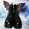Nette Fledermaus Schuh Flügel Mädchen Boot Skate Schuhe DIY Charme Dekorationen Für Sneaker Kleidung