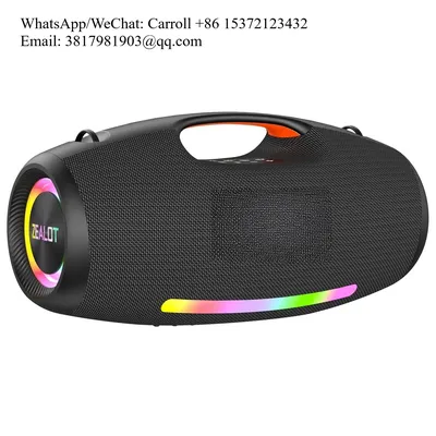 ZEALOT S89 250W Portable Speaker IPX6 Waterproof Outdoor Speaker Deepest Bass Support EQ/RGB Lights/TWS/TF/AUX/USB