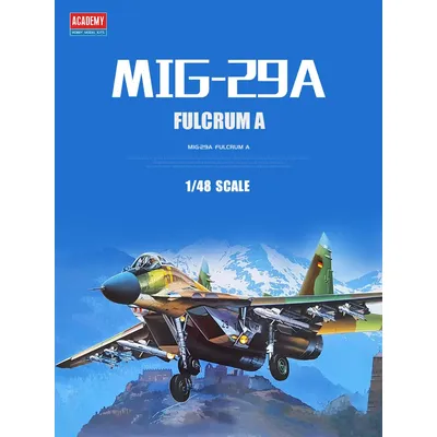 Akademie Montage Flugzeug Modellbau satz 12263 MiG-29A Drehpunkt kämpfer 1/48 Image