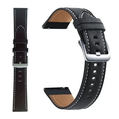 20mm 22mm Lederarmband für Samsung Galaxy Watch 7/FE/6/5/4 40mm 44mm Casual Armband für Huawei Watch GT 46/42mm/ Amazfit GTR Image
