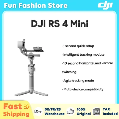 DJI RS 4 Mini-Gimbal-Stabilisator für Kamera 2 kg/4,4 lbs Nutzlast Intelligente Tracking-Kamera-Gimbal Native Vertical Shooting Neu