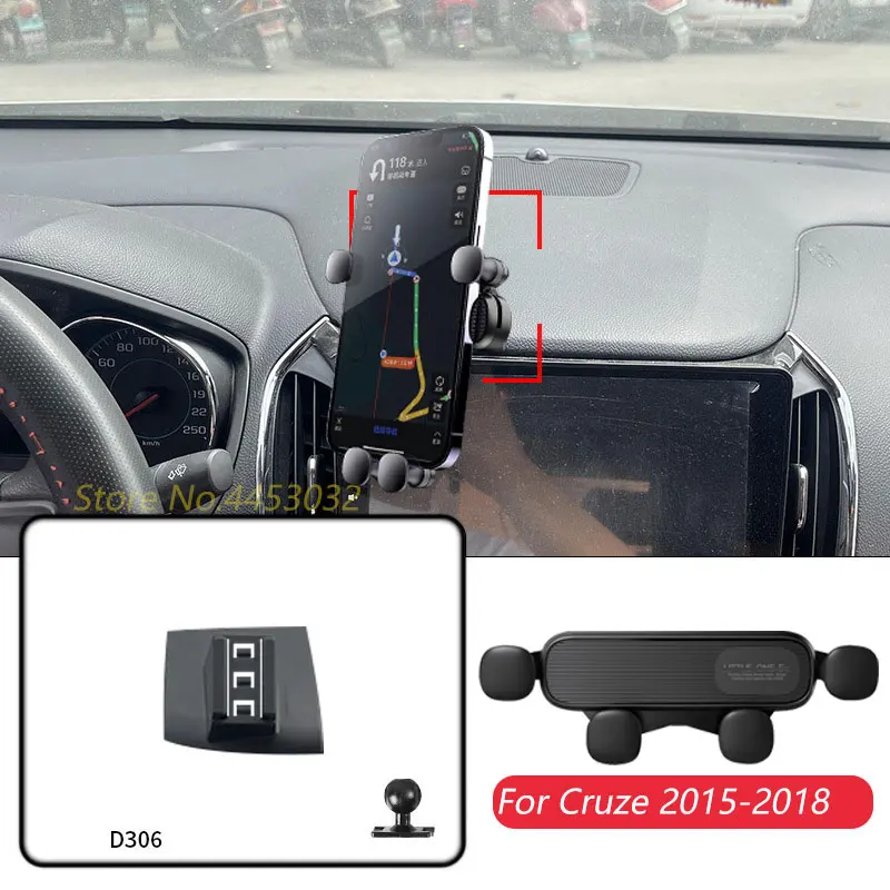 Für Chevrolet Cruze 2015-2018 Auto Handy Halter Air Vent GPS Schwerkraft Navigation Halterung Horizontally Zubehör Image