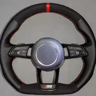 Coprivolante per auto in vera pelle scamosciata intrecciata per Audi R8 (4S) 2015-2019 TT (8S) 2014-2019 TTS 2014-2019 TT RS 2016-2019