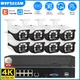 4K 8MP TUYA Kit di sicurezza 8CH POE NVR Sistema Audio esterno Telecamera IP Rilevazione umana Proiettile CCTV Smart Life Video sorveglianza