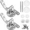 Attaches Charnière Abattant wc, Lot de 2 Charnières de Rechange pour Lunette de Toilette avec