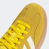Sneaker ADIDAS SPORTSWEAR "BARREDA", Gr. 43, gelb, sanftes weiß, gum 3, Leder, Synthetik, sportlich, Schuhe