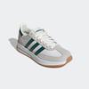 Sneaker ADIDAS SPORTSWEAR "RUN 70S 2.0", Gr. 44,5, grün (core weiß, collegiate grün, sanftes weiß), Textil, Leder, sportlich, Schuhe, inspiriert vom Design des adidas SL72