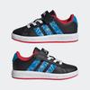 Klettschuh ADIDAS SPORTSWEAR "ADIDAS MARVEL SPIDER-MAN GRAND COURT E FÜR KINDER", Gr. 32, core schwarz, bright blau, pure ruby, Synthetik, sportlich, Schuhe