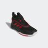Basketballschuh ADIDAS SPORTSWEAR "OWNTHEGAME 3.0", Gr. 45, core schwarz, lucid rot, cloud weiß, Synthetik, Textil, sportlich, Schuhe