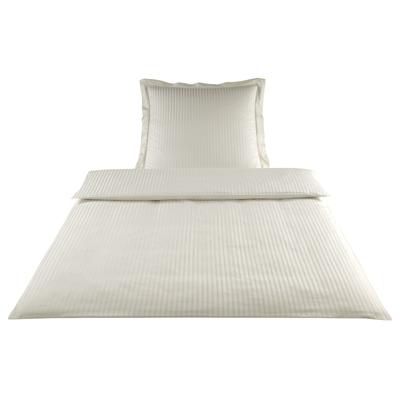 Elegante Mako-Satin Bettwäsche »White House« Natur 2280-07 Kissen / 40x40 cm Image