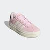 Sneaker ADIDAS SPORTSWEAR, Gr. 37, clear pink, core weiß, core schwarz, Leder, Synthetik, sportlich, Schuhe, Design auf den Spuren des adidas Gazelle Bold