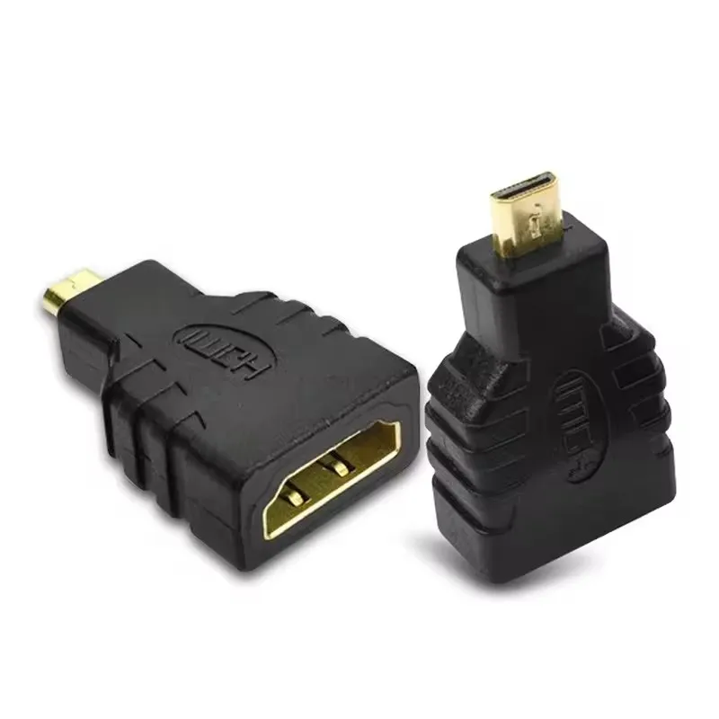 Neuer generischer Micro HDMI-M-auf-HDMI-F-Adapter, Micro-HDMI-kompatibler Konverter-Adapter Typ D auf HDMI-Buchse für Microsoft Surface Image