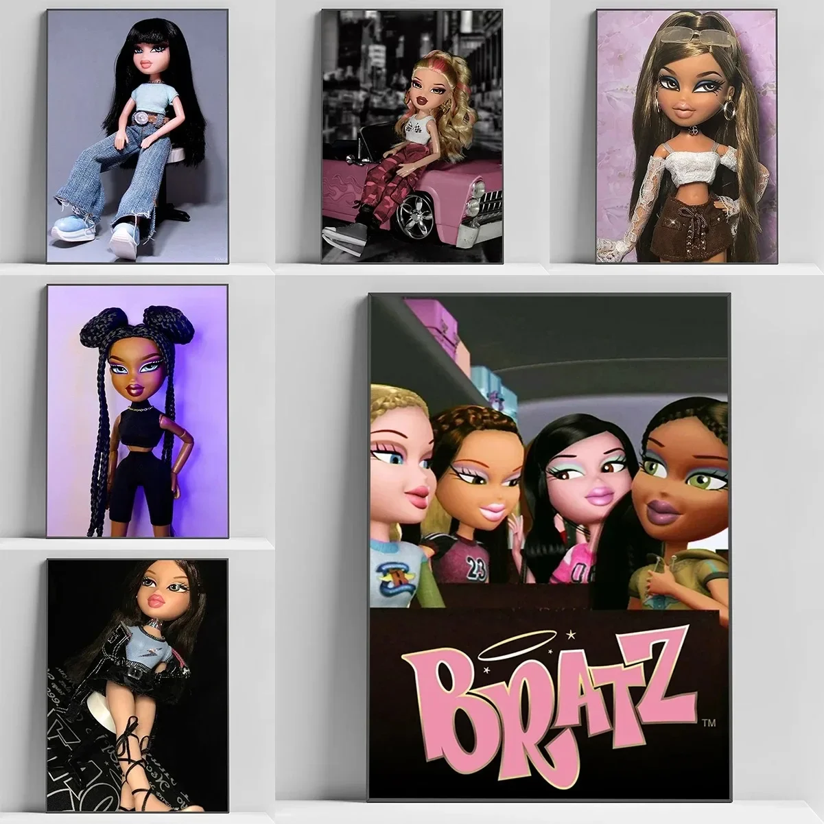 Mode Bratz Puppe Poster Leinwand Malerei Poster und Drucke Wand Kunst Bilder für Wohnzimmer Dekoration Image