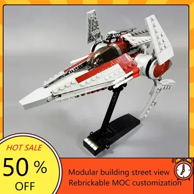 551PCS MOC Bausteine V-flügel Starfighter Modell DIY Montiert Ziegel Flugzeug Pädagogisches Kreative Image