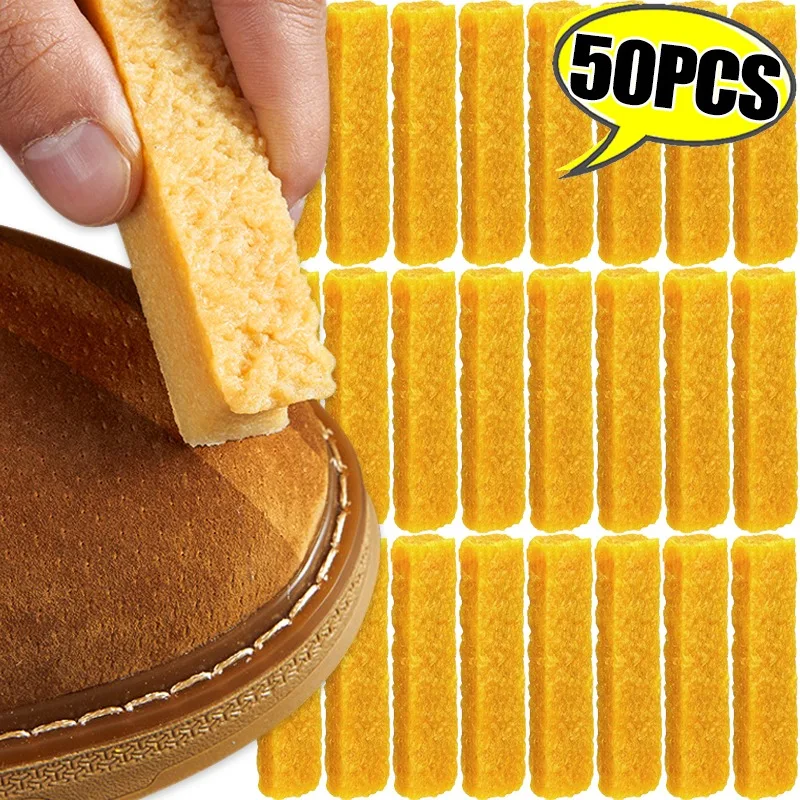 50/1Pcs Reinigung Radiergummi Stoff Reiniger Pinsel Wildleder Schaffell Nubuk Leder Gummi Block Schuhe Dekontamination Wischen Zubehör Image