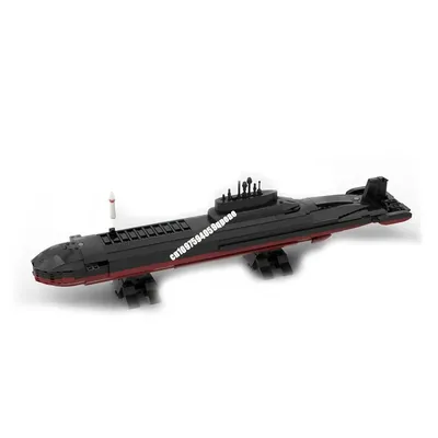 Neue 1434Pcs Moc Militär Waffe Kern U-boot Typhoon Modell Bausteine Technologie Diy Montage Kind Image