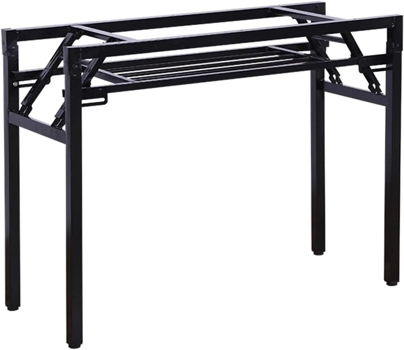 DIY robuste, verstellbare Tischbeine aus Metall für Schreibtisch und Couchtisch | Industrielles modernes Design mit Gummi-Bodenschutz Image