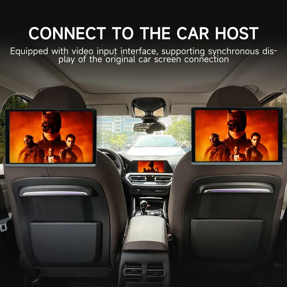 13,3/14 "Auto Kopfstütze Monitor Display IPS Android 12 2G + 32G/4G + 64G/8G + 128G Touchscreen Für Auto Hinten Sitz Player Dual HDMI Musik Image