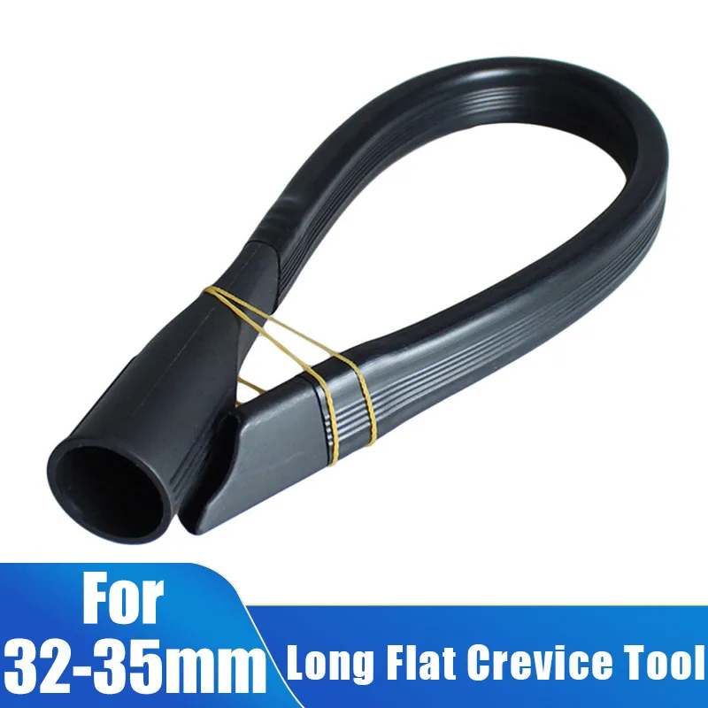 Flexible lange flache Fugendüse 35 mm bis 32 mm Schlauchadapter Staubsauger Saughaushaltskehrmaschine Reinigungswerkzeug Ersatz Image