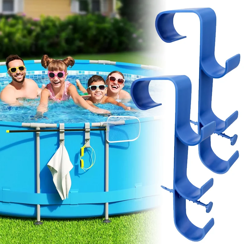 Pool am Pool, Blattskimmer, Netzhalter, Poolzubehör, oberirdische Poolstange, Aufhänger für Pools, Bürstenaufhänger, Werkzeughalter Image