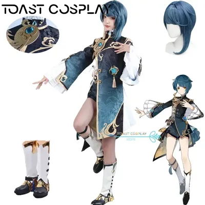 Xingqiu Spiel Cosplay Genshinimpact Xingqiu Cosplay Kostüm Anzüge Party Xingqiu Childe Kostüm Image