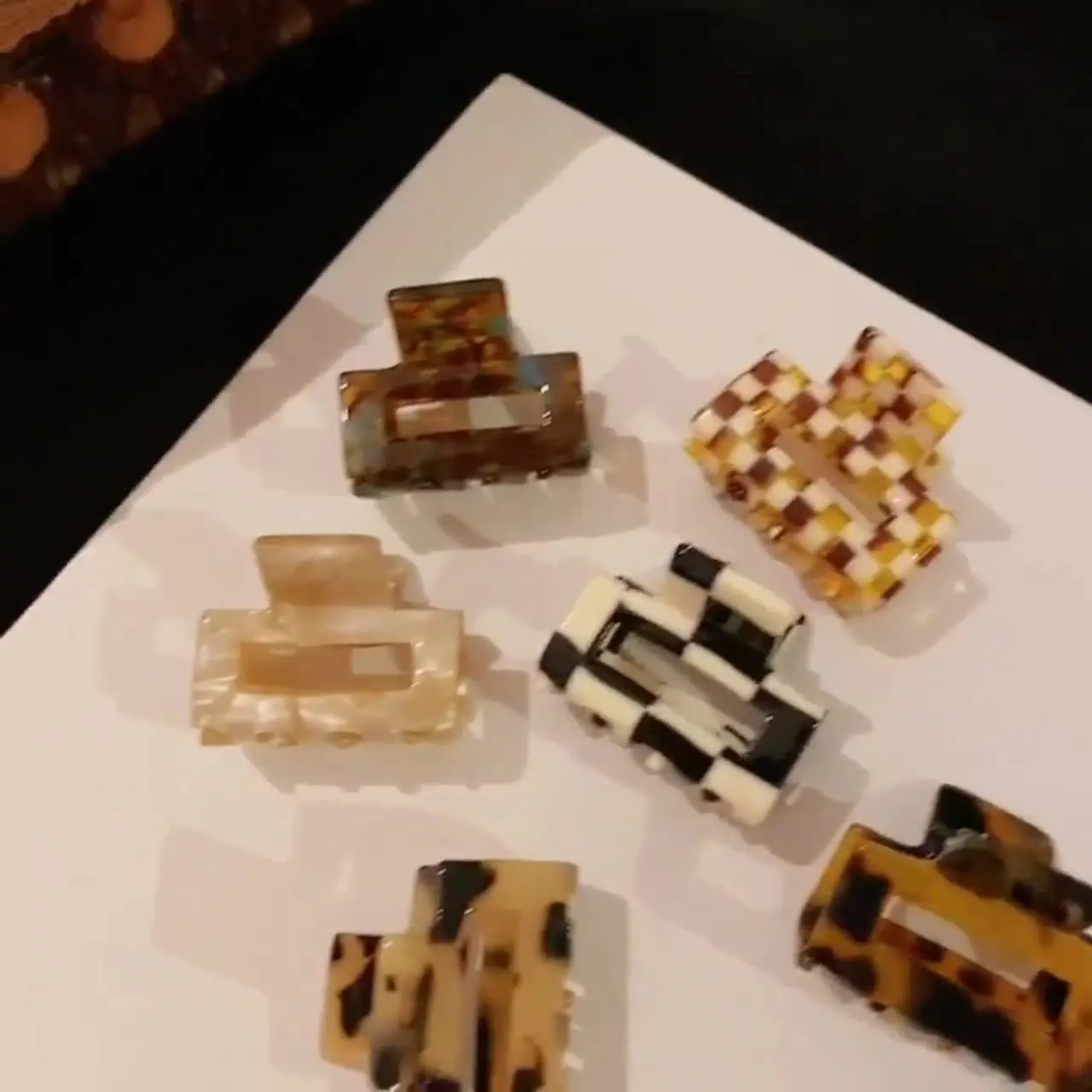 1PC Essigsäure Haar Clip Weibliche Hinterkopf Clip Japan und Südkorea Elegante Temperament Kleine Scratch Clip Net rote Haar Scr