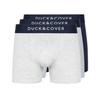 Duck and Cover - "Sagnet" Boxershorts für Herren(3er-Pack) (Blau/Weiß/Grau)