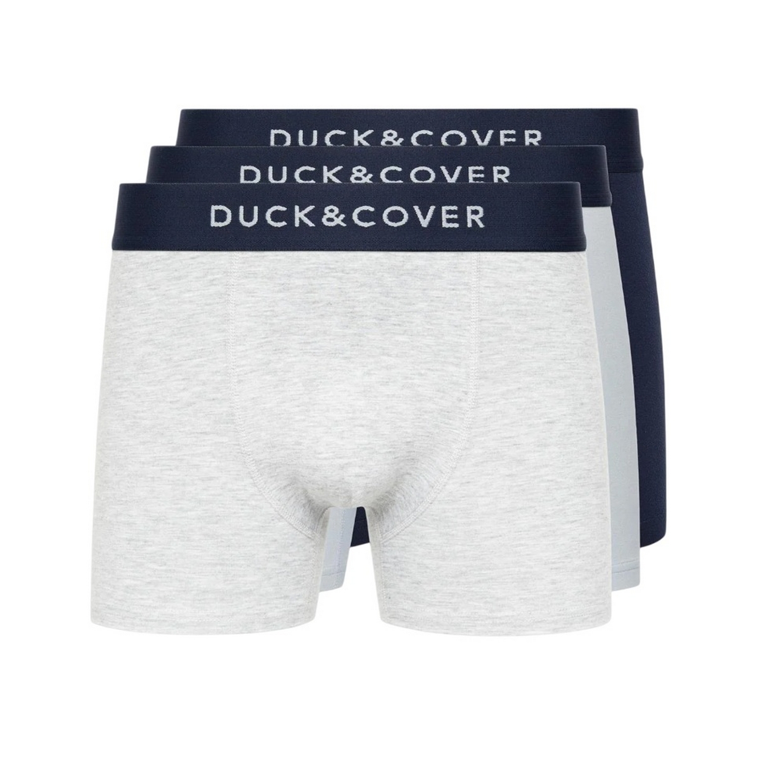Duck and Cover - "Sagnet" Boxershorts für Herren(3er-Pack) (Blau/Weiß/Grau) Image