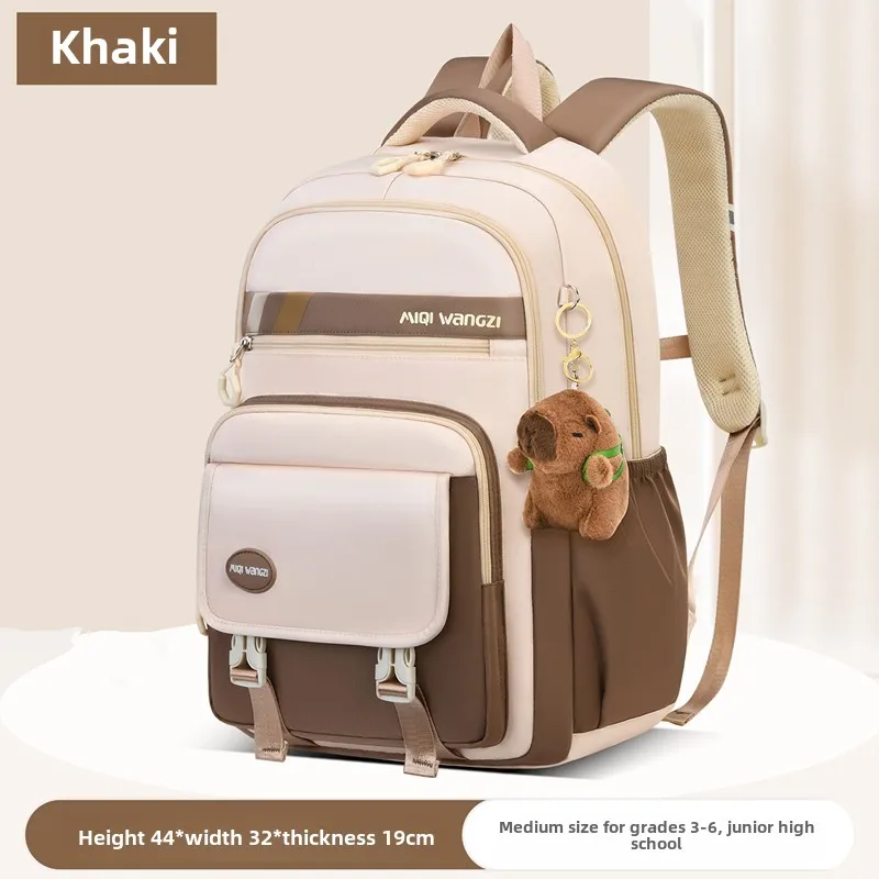 Sac à dos d'école pour enfants avec pendentif de dessin animé pour enfants adolescent Kawaii cartable filles enfants orthopédie sacs à dos imperméables sac