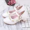 Princesse Enfants talons hauts chaussures Enfants robe fête chaussures en cuir bébé filles Enfants chaussures blanches Enfants mariage pour fille cadeau