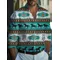 Camicia da uomo stampata in stile nazionale Vintage camicia da uomo all