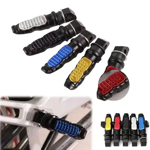 1 paire de repose-pieds universels pour passager arrière de moto, pédales, repose-pieds pour Scooter, Modification de pédale de moto en aluminium