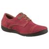 Schnürschuh JOSEF SEIBEL "Fergey 41", Damen, Gr. 39, rot (rot kombiniert), Leder, casual, Schuhe, Freizeitschuh, Komfortschuh mit Wechselfußbett