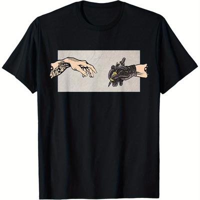 TEMU Tattoo Tattoo Artist Funny Tattoo T-shirt, 100% Cotton Artist T-shirts For Men Women, 180g, Round Neck, Black, Size S-xxxl Image