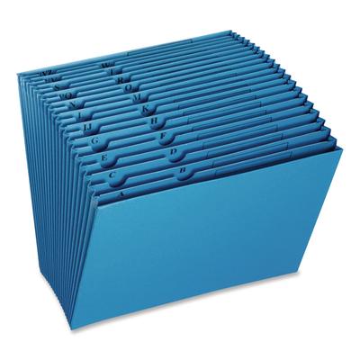 Pendaflex Colored Standard Reinforced Expanding Wallet, 21 Sections, 1/3-Cut Straight Tabs, Letter, Blue (PFX17ABLU)