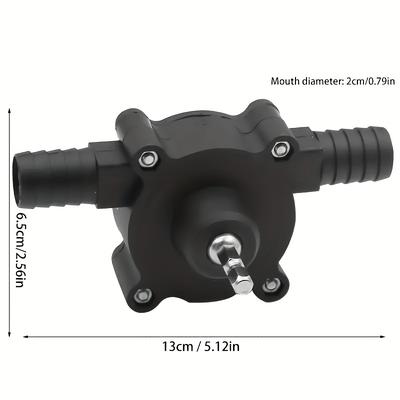 TEMU Portable Hand Pump - Self-priming Transfer For Water, Gasoline, Oil, Fluid, Plastic Material, Manual Operation, Ideal For Household Electric Well Use, Suitable For Drilling Applications 1pc Image
