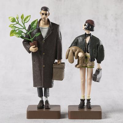 TEMU 2pcs Movie Character Pvc Statue - Collectible Statues With Detailed Costumes And Accessories, 14-16cm, Perfect Gift For And Collectors, A Statue For Home Decoration