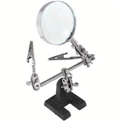 TEMU Adjustable Alligator Clamp Metal Clip - Rotatable & Versatile Tool For Jewelry Assembly, Modeling, Diy Projects - Durable Metal Construction With , Jewelry Crafting, Design, Sturdy Construction Image