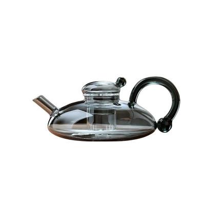 TEMU Elegant Glass Teapot With Infuser - Heat Resistant, Borosilicate Glass, Stovetop And Tea Brewing - Ideal Holiday Gift For Image