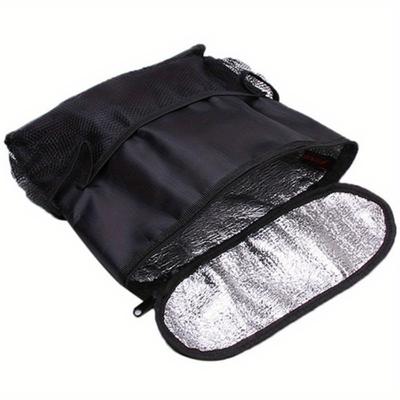 TEMU Auto Seat Back Multi-pocket Ice Pack Bag, Hanging Organizer Collector Storage Box Car Interior Accessories Black Stowing Tidying Image