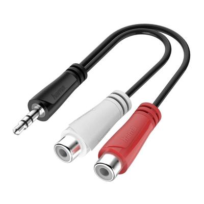 Hama - 00200350 Klinke / Cinch Audio Anschlusskabel [1x Cinch-Kupplung - 1x Klinkenstecker 3.5 mm] Image