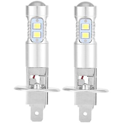 Crediri Scheinwerferlampen, 2x H1 6000K Ultraweiß 100W Abblendlicht LED-Scheinwerferlampen-Kit