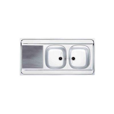 Franke - Edelstahl-Spüle 2 Becken 1 Abtropfbecken 1200x600 MAN721 120 Image