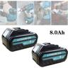 Mawiron - 2 x 18-V-8,0-Ah-Lithium-Ionen-Akkus, Ersatzakku für Makita 18-V-Akkus BL1840B, BL1850B,