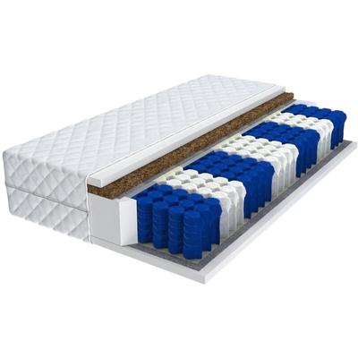 Matratze 90x200 vida 7 Zonen H3 Kokos Premium Taschenfederkern Federkern 17cm Image