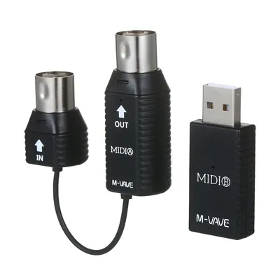 M-VAVE MS1 Universal MIDI Warrior | Win/macOS/iOS/Android Cross-Platform | 30m Wireless + USB-C Hub